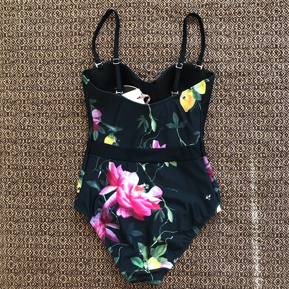 NWT TED BAKER Citrus Bloom One-Piece Swimsuit swim - Picture 15 of 16
